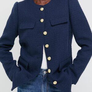 Pomander Place Navy Blazer with Gold Buttons